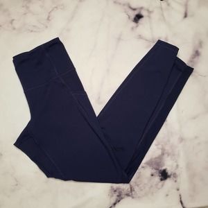 OLD NAVY active blue pocketed athletic leggings M